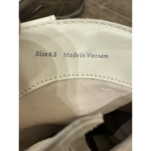 Dolce Vita Solow Stud Off White Leather Western Boot Womens Size 6.5 Cowgirl - Picture 9 of 12